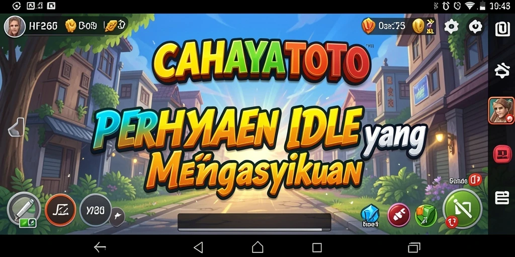Tampilan gameplay CAHAYATOTO yang menampilkan suasana idle yang seru.