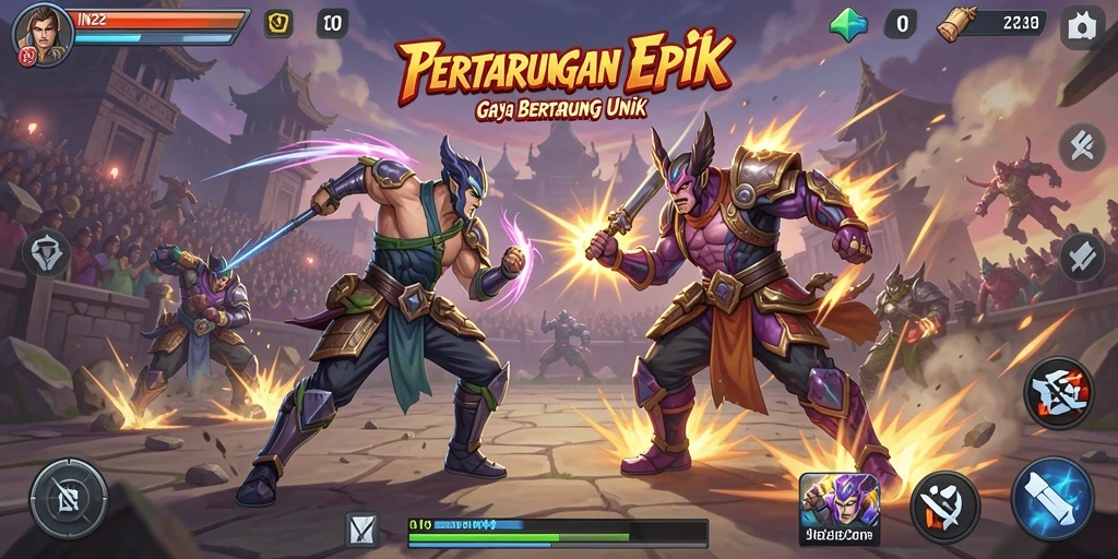 Gameplay aksi dinamis dan pertarungan mendebarkan di IN22.