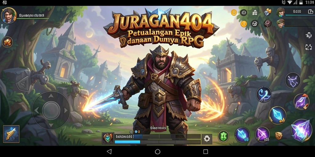 Tampilan gameplay RPG menakjubkan di JURAGAN404.