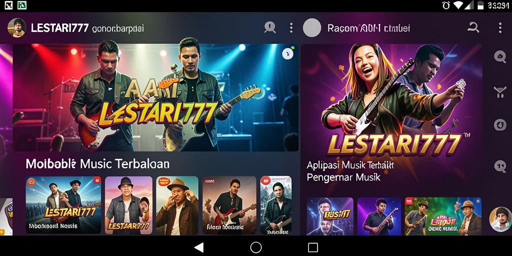 Tampilan menarik dari gameplay LESTARI777 yang menampilkan beragam pilihan musik.
