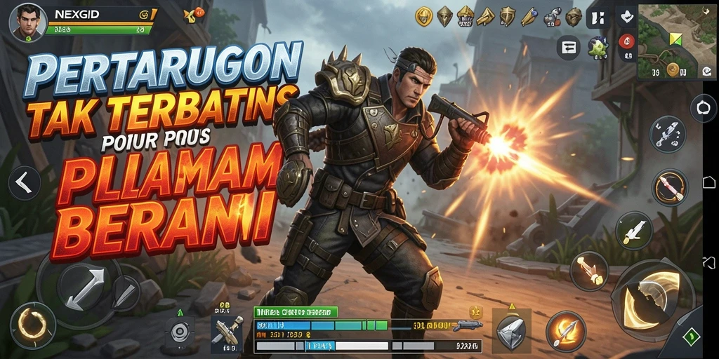 Tampilan seru pertarungan karakter dalam NEXGID.