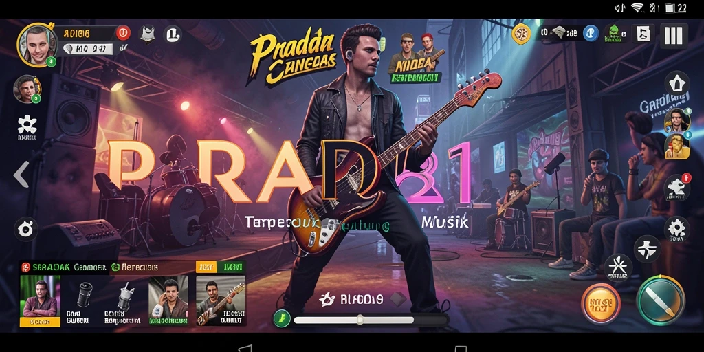 Screenshot gameplay PRADA188 menampilkan pengalaman bermain musik yang seru.
