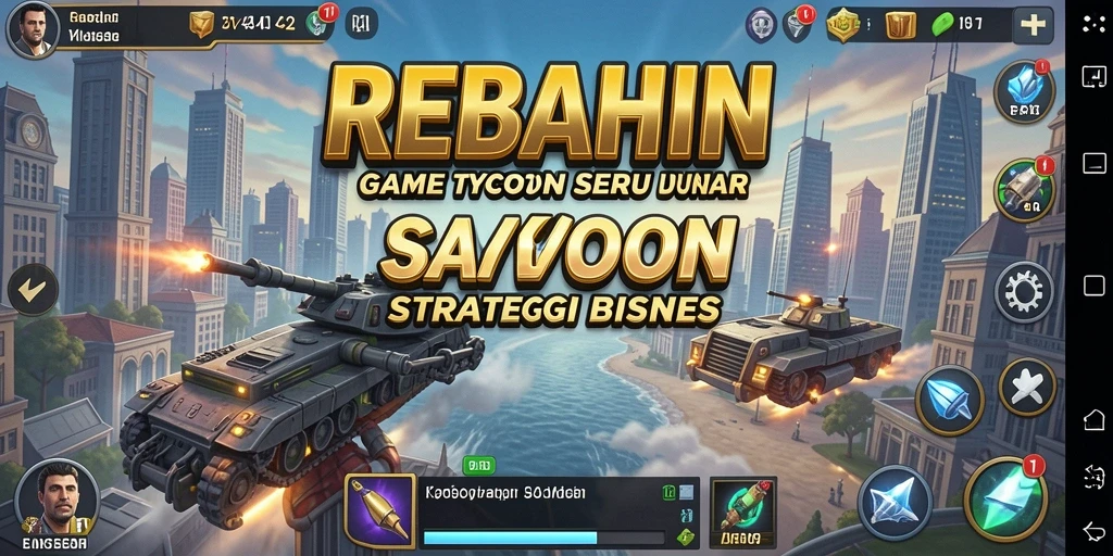 Tampilan gameplay Tycoon menarik di REBAHIN.