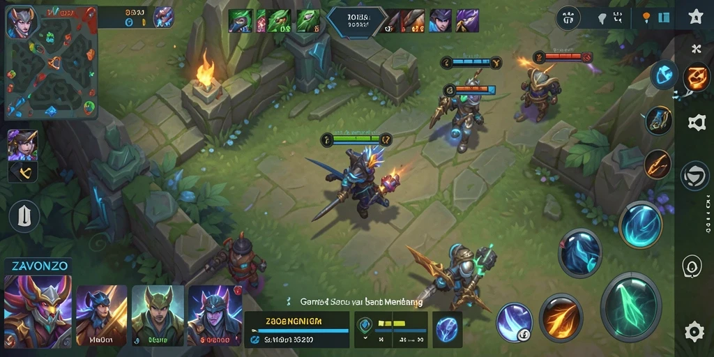 Tangkapan layar gameplay seru dan dinamis dalam ZAVONZO.