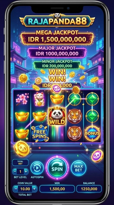 Screenshot halaman unduh aplikasi di rajapanda88.